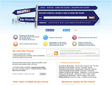 Tablet Screenshot of encontrasaovicente.com.br